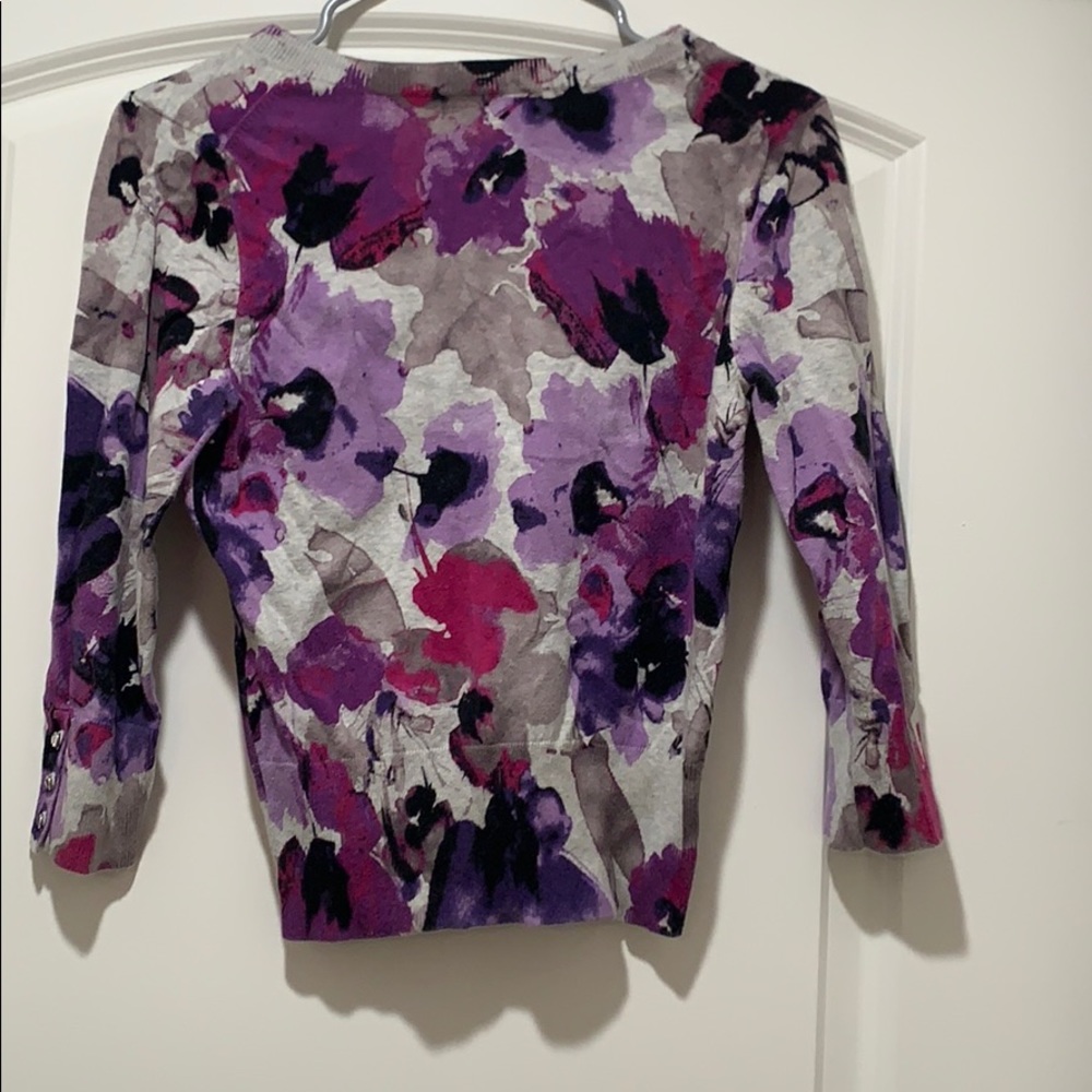Express Flowered Cardigan - Picture 2 of 3